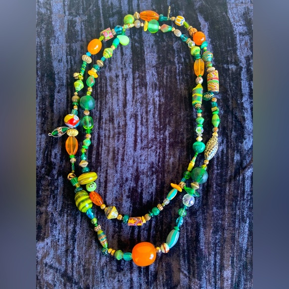 World Tribe Green Treasure Necklace - Picture 1 of 5
